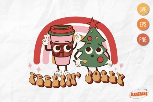 A Designer's Review of the Retro Rainbow Christmas Coffee SVG