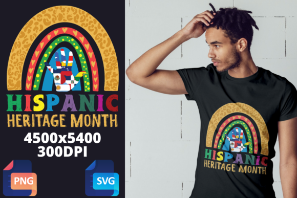 A Flag Rainbow Design for Hispanic Heritage Month