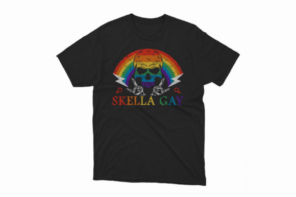 A Graphic Designer's Review of the Skull Pride Rainbow Vintage T-Shirt Design