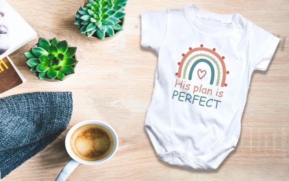 A Rainbow Onesie Graphic for Baby & T-Shirt Design Projects