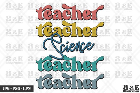 A Review of the Retro Science Teacher Rainbow School Graphics for T-Shirt Designs