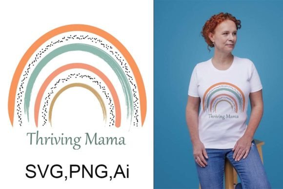 Evaluating the Mom Boho Rainbow Design for Real Business Branding