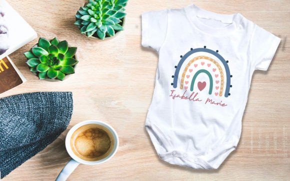 Rainbow Baby Onesie Graphics for T-Shirt Designs
