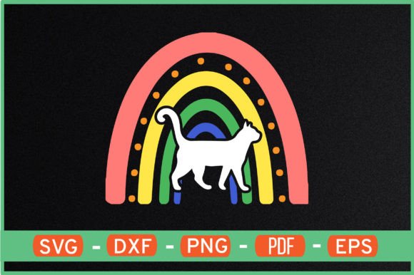 Rainbow Cats: A Graphic Design Asset for Crafts & Lifestyle Content
