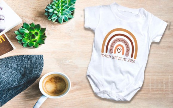 Rainbow Onesie: Playful Graphics for T-Shirt & Brand Designs