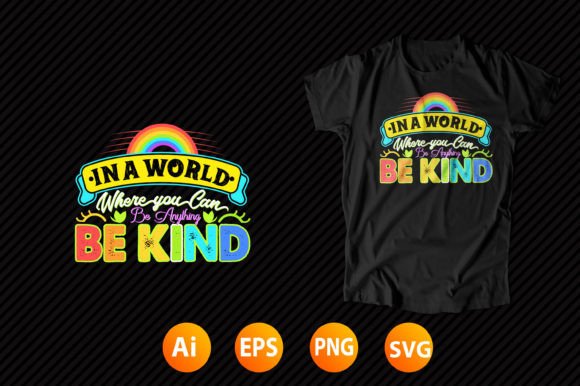Rainbow T-Shirt Design 13: A Graphic Asset for Heartfelt Campaigns