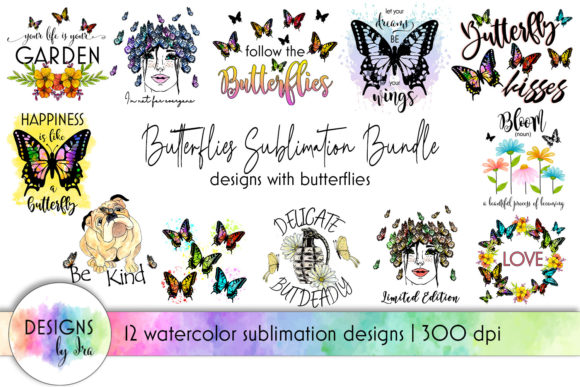 Reviewing the Butterflies Sublimation Bundle for Professional T-Shirt Graphics