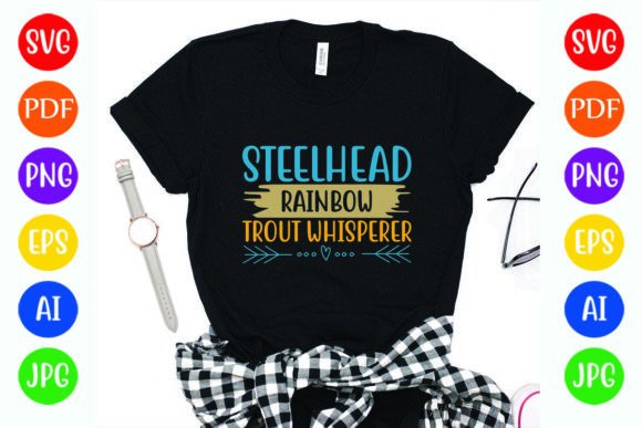 Steelhead Rainbow Trout Whisperer Graphics for T-Shirt Designs