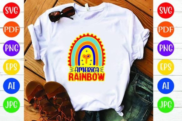 The America Rainbow Design: A Business Review for T-Shirt Graphics