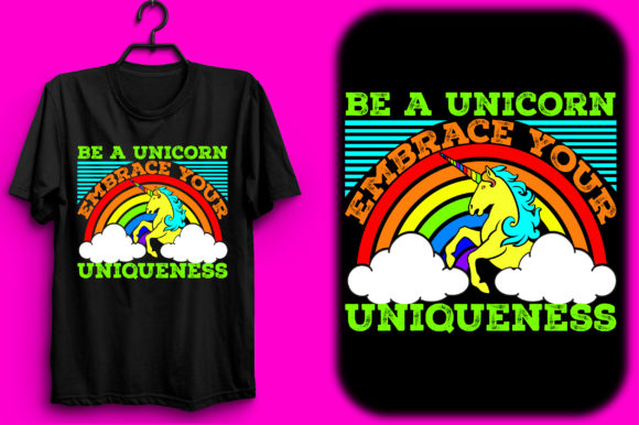 Using Unicorn Graphics for Playful T-Shirt Branding